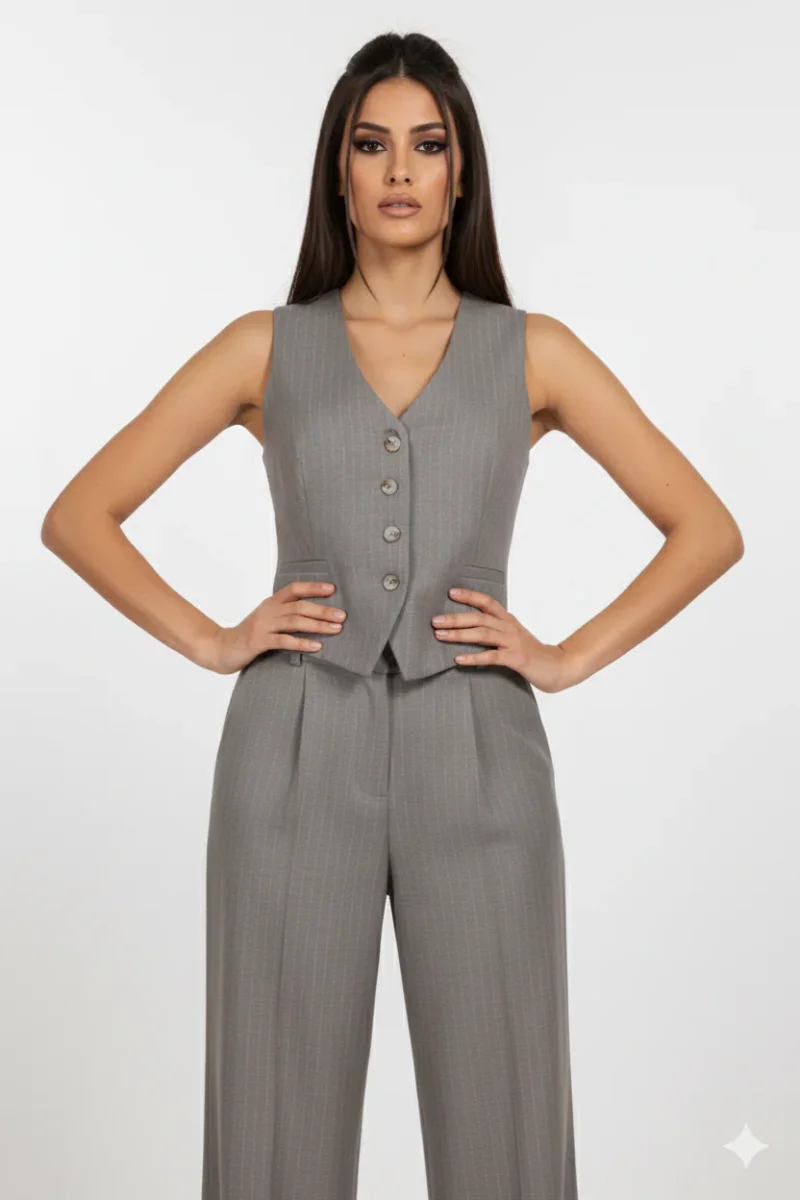 PANTALONE PALAZZO GESSATO