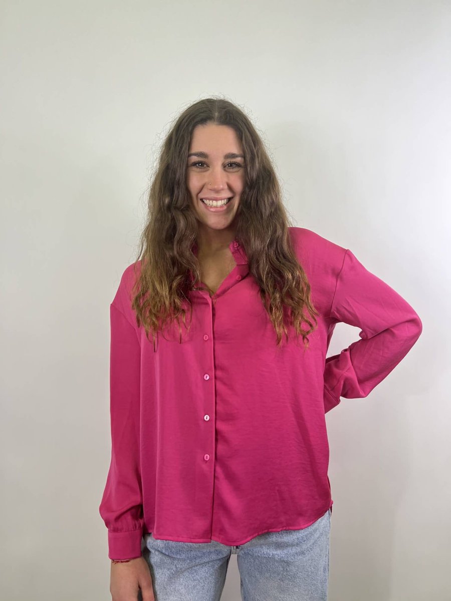 Camicetta svasata fucsia