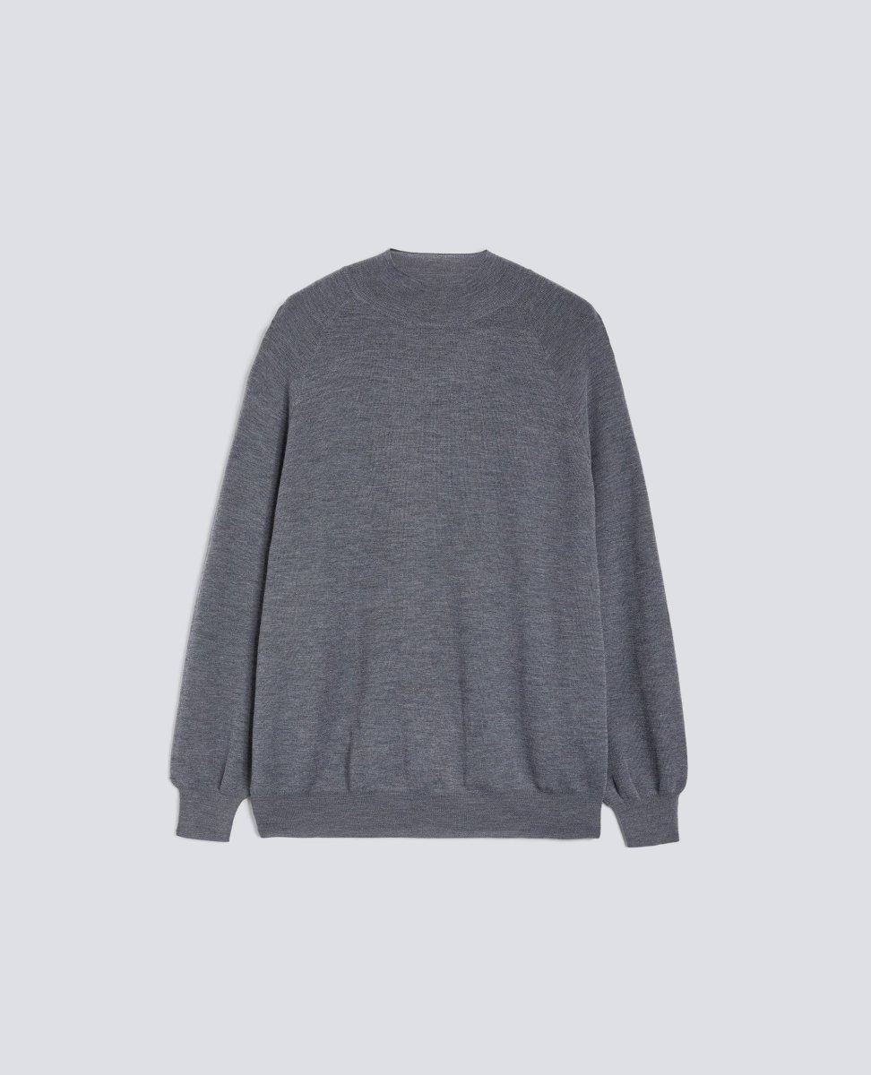 MAGLIA DOLCEVITA IN LANA MERINO – GRIGIO