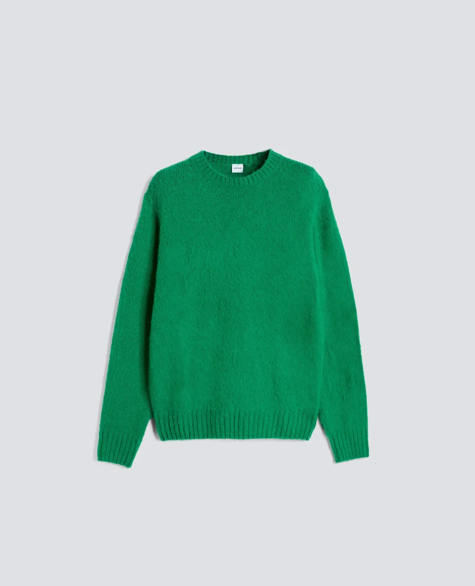 MAGLIA GIROCOLLO IN LANA SHETLAND – BANDIERA