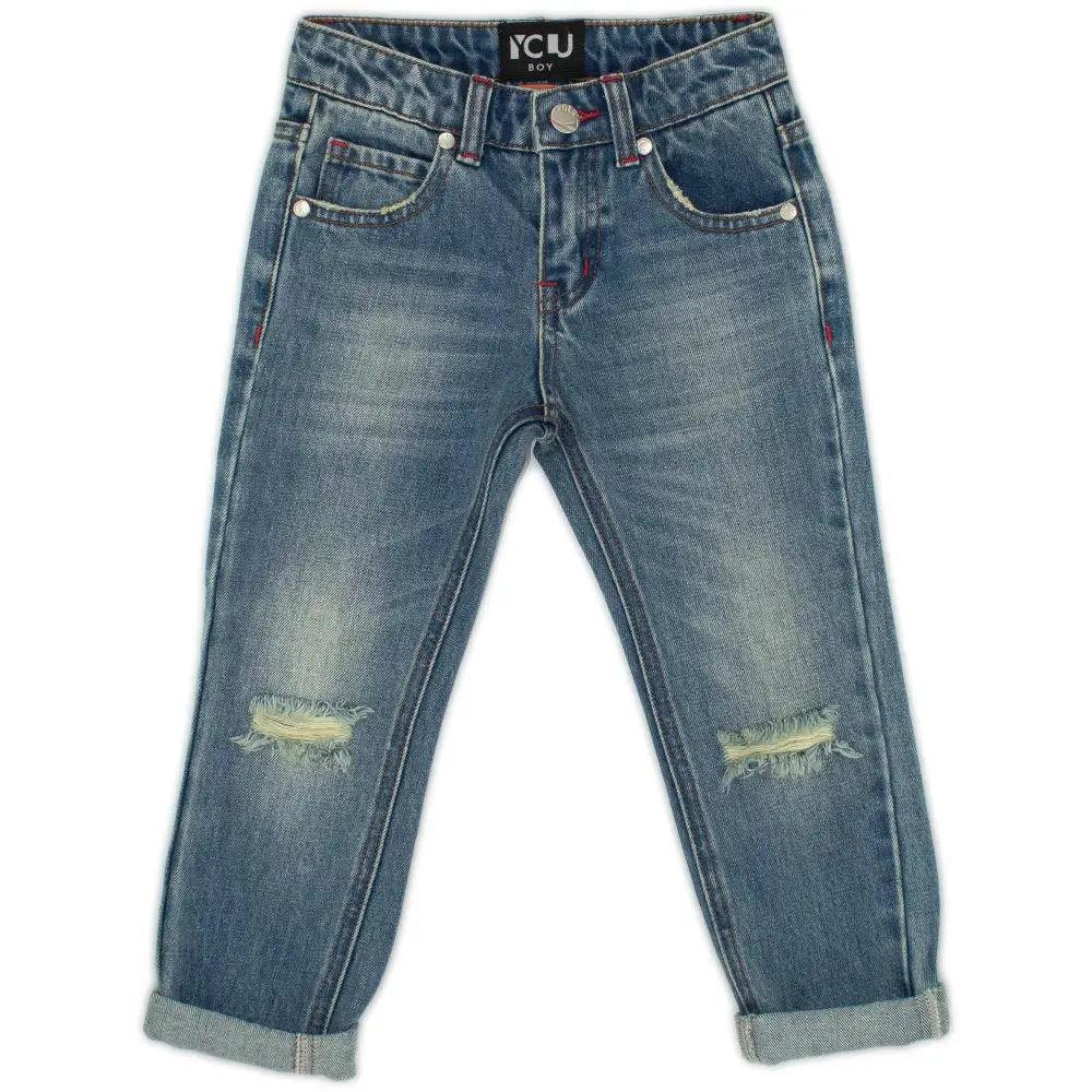 Jeans strappati per bambino da 3anni a 7anni Y-Clù BYB10405